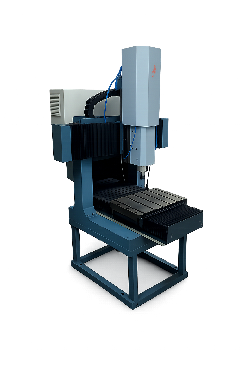 Angled view of Swagat CNC engraving machine